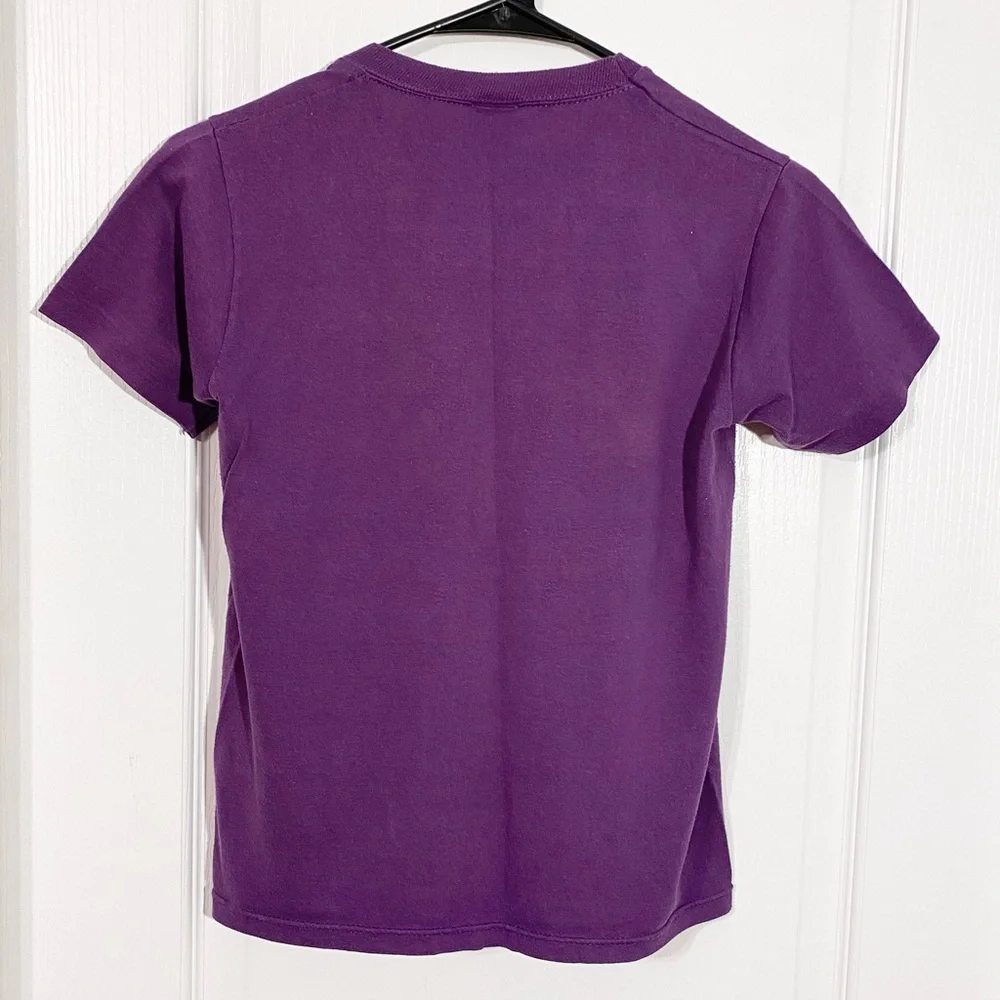 1988 Charlotte Hornets NBA Inaugural Season Tee USA MADE Vintage 80s Purple L